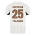 Maillot de foot Bayer Leverkusen Exequiel Palacios #25 Extérieur vêtements 2024-25 Manches Courtes